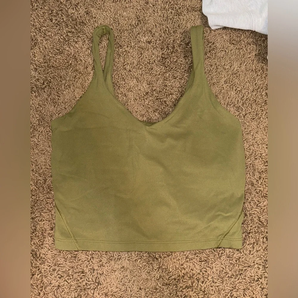 Lulu green cropped tank - Picture 1 of 5